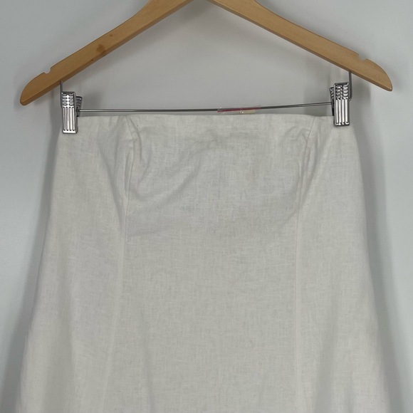 Abercrombie & Fitch Women White Removable Straps A-line Maxi Dress Size S - Picture 7 of 13